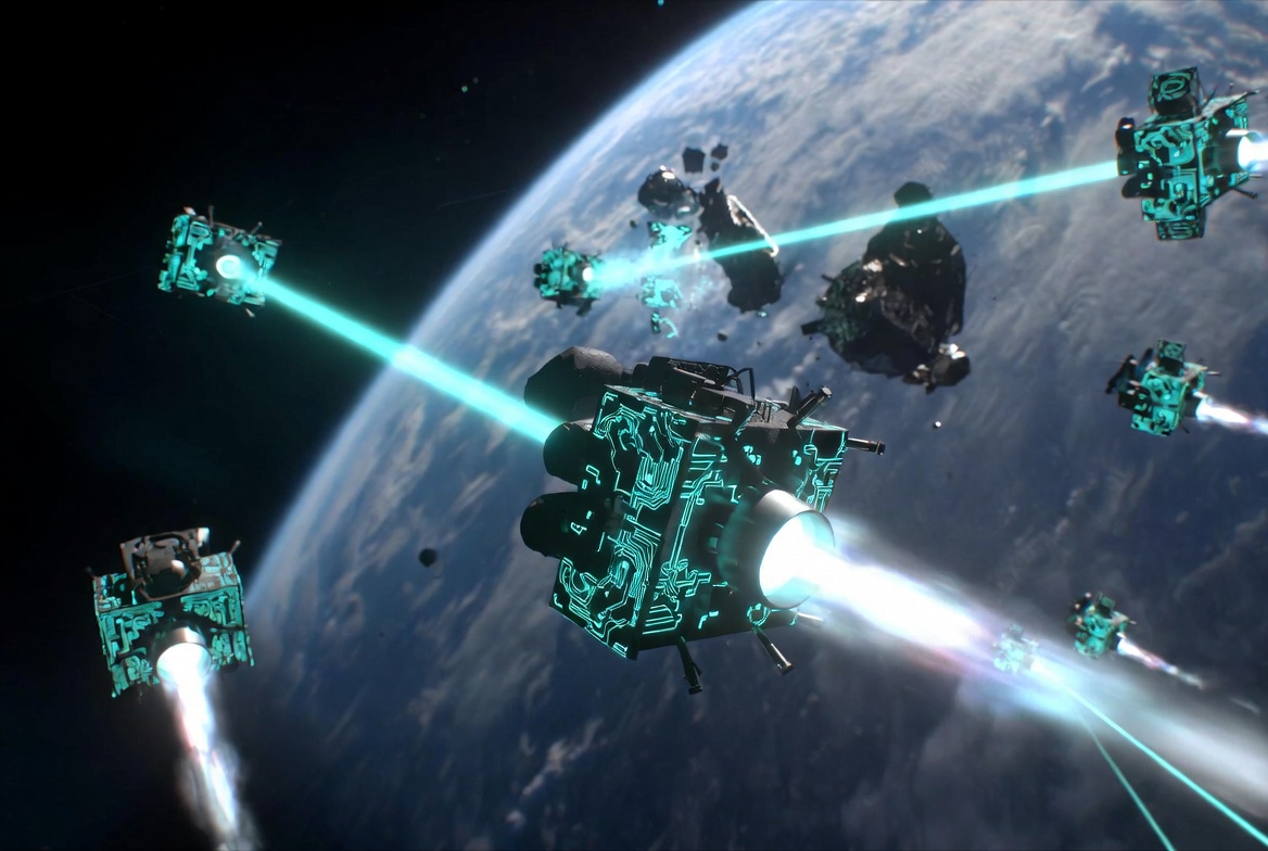 ODaaS Shepherd Swarm actively hunting and deorbiting space debris in low Earth orbit